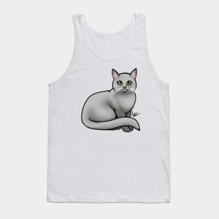 Cat - British Shorthair - Gray Tank Top